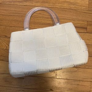 Retro white purse